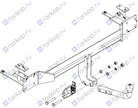 Фаркоп Imiola для Chevrolet Lacetti (седан) 2005-2012 CH.008 в 