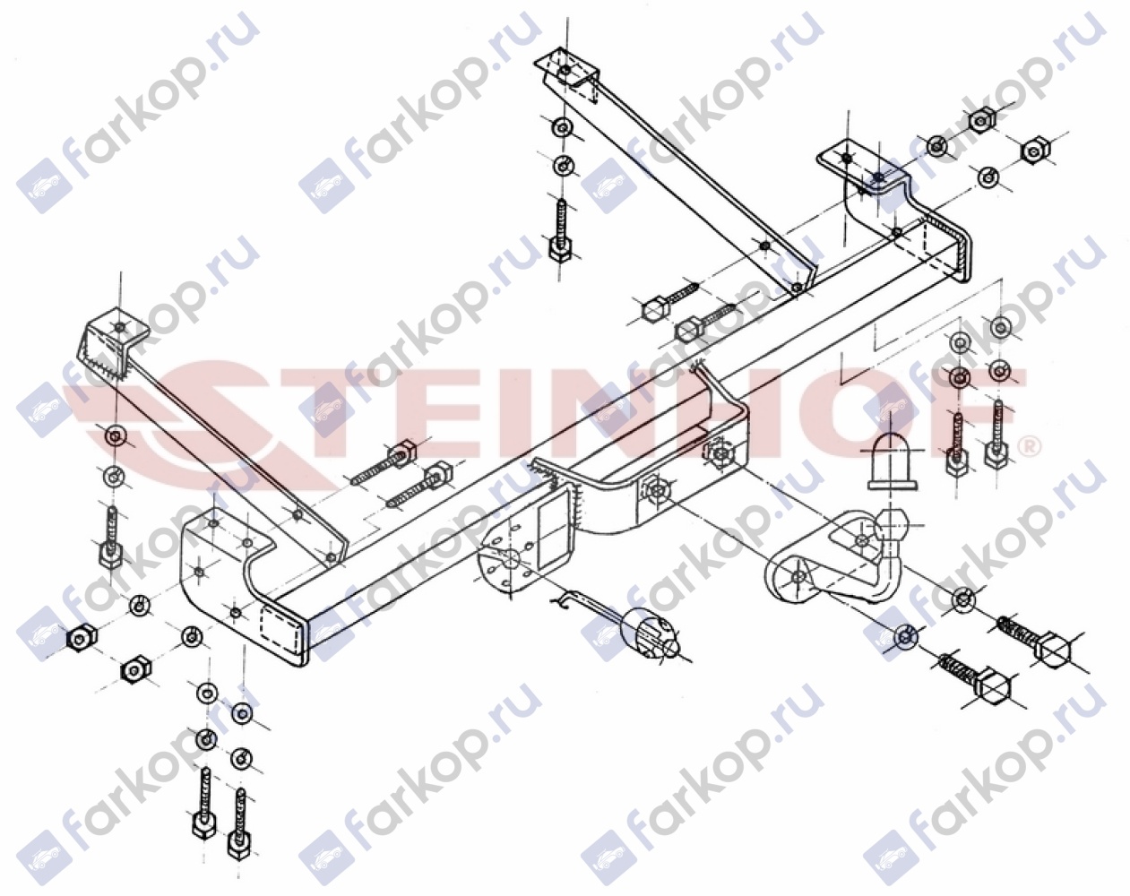 Фаркоп Steinhof для Opel Vivaro 2006-2014 R-127 в 