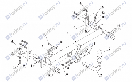 Фаркоп Auto-Hak для Opel Zafira 1998-2005 Арт. E 35 E 35 в 