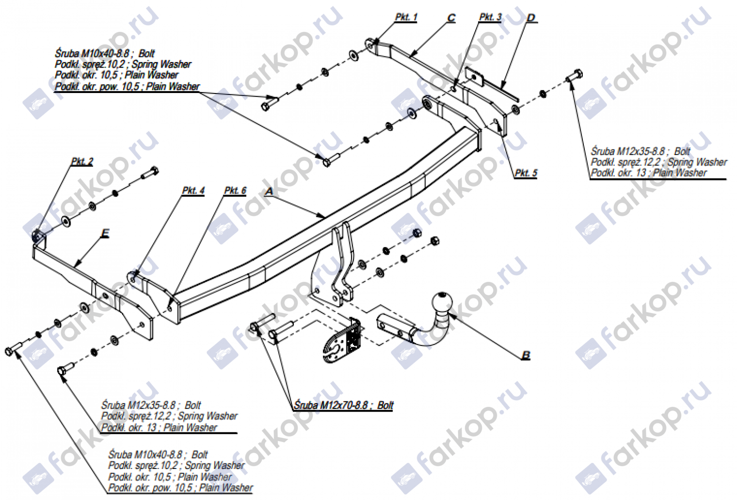 Фаркоп Imiola для Renault Scenic 2003-2009 R.029 в 