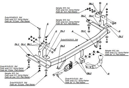 Фаркоп Imiola для Opel Corsa 2000-2006 Арт. O.024 O.024 в 