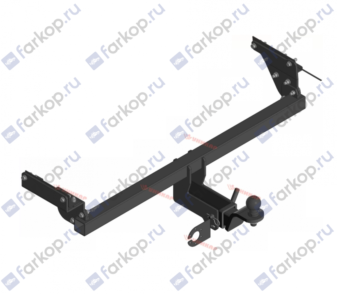 Фаркоп Уникар для Nissan Qashqai 2006-2013 17235Е в 