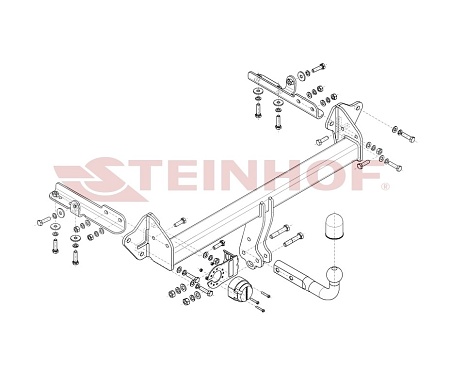 Фаркоп Steinhof для Subaru XV 2017- Арт. S-426 S-426 в 