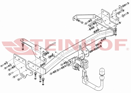 Фаркоп Steinhof для Infiniti QX50 2013-2017 I-027 в 