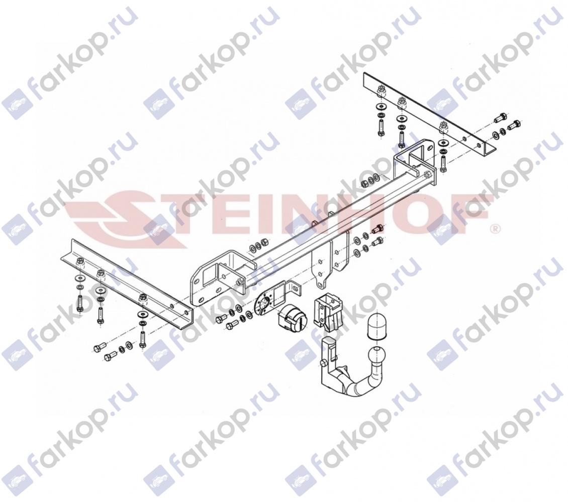 Фаркоп Steinhof для Subaru Legacy 2009-2015 Арт. S-367 S-367 в 