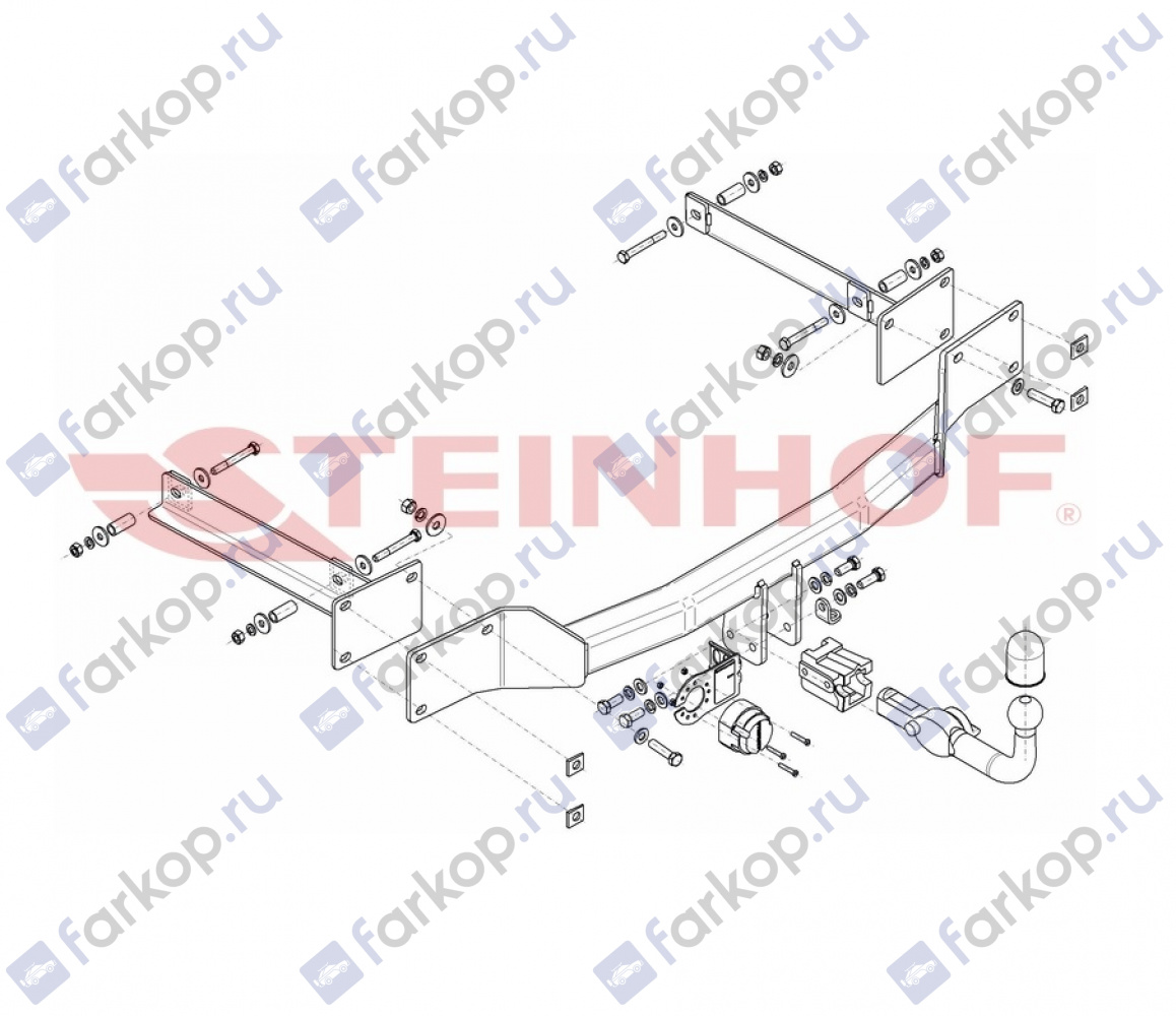 Фаркоп Steinhof для Mercedes S-Class 1998-2005 M-109 в 