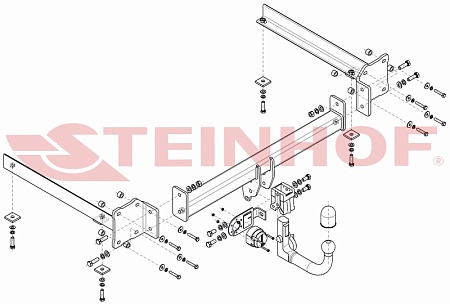 Фаркоп Steinhof для Audi A8 2002-2010 A-058 в 