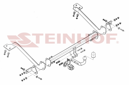 Фаркоп Steinhof для Citroen Berlingo 2008-, (L2) C-015 в 