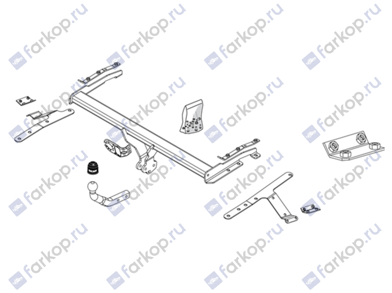 Фаркоп Brink для Toyota Avensis 2003-2009  Арт. 438300 438300 в 