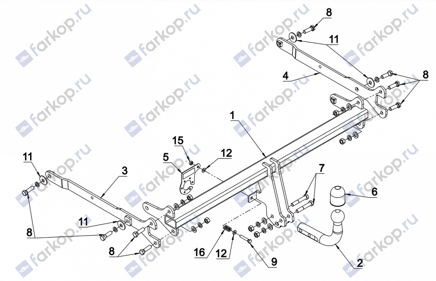 Фаркоп Auto-Hak для Mazda CX-3 (since) 2015- Арт. M 68 M 68 в 