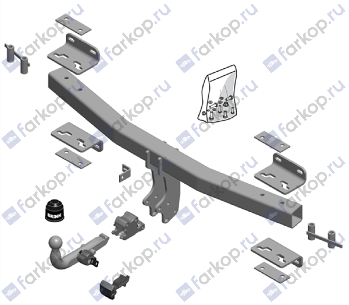 Фаркоп Brink для Audi Q7 2015-2020 606400 в 