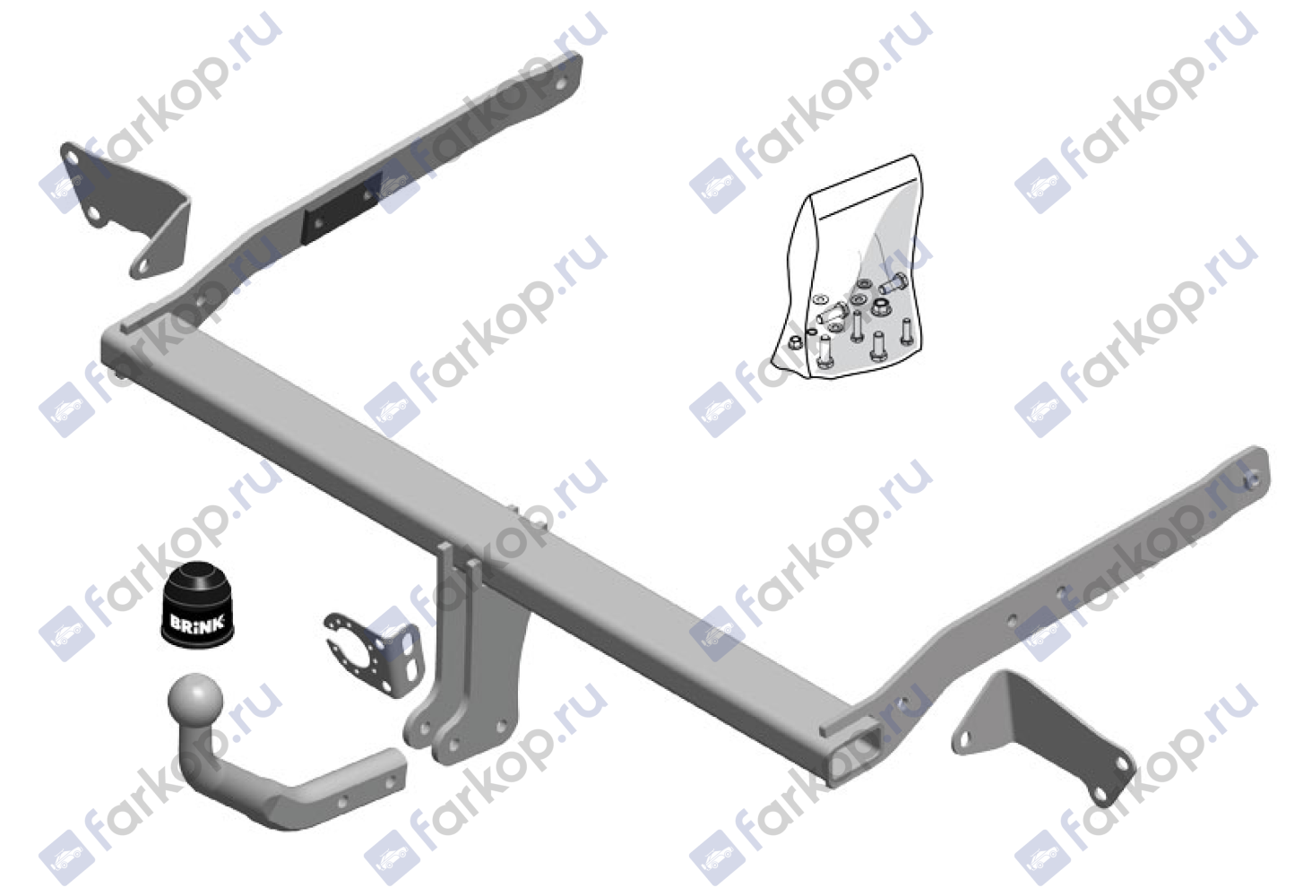 Фаркоп Brink для Mitsubishi Outlander 2003-2007 Арт. 409000 409000 в 