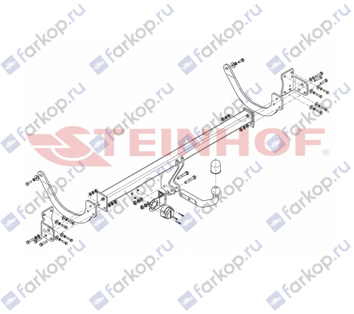 Фаркоп Steinhof для Citroen C5 2008-2016 C-039 в 