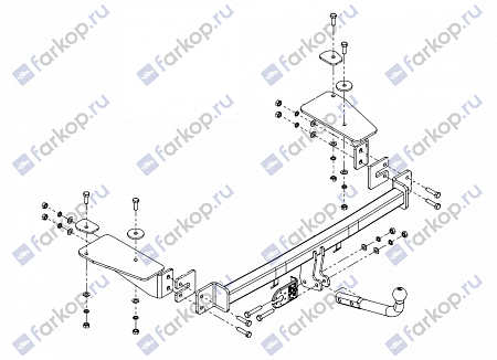 Фаркоп Imiola для Chevrolet Aveo (седан) 2006-2012 Арт. CH.007 CH.007 в 