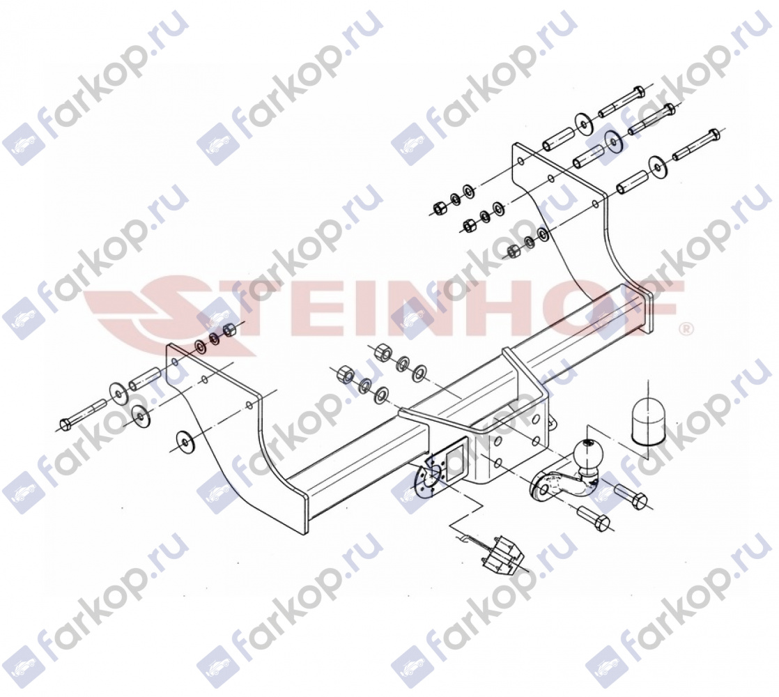 Фаркоп Steinhof для Ford Transit 2000-2014 Арт. F-299/1 F-299/1 в 