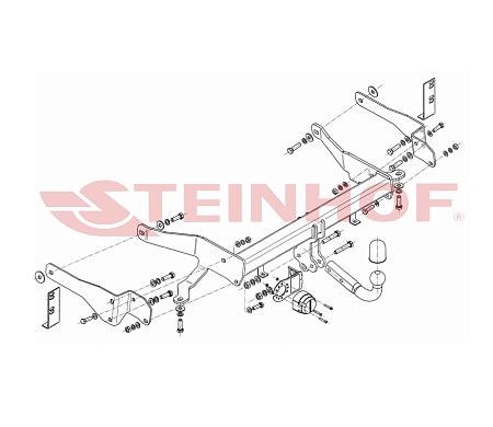 Фаркоп Steinhof для Chevrolet Captiva 2013-2016 Арт. C-278 C-278 в 