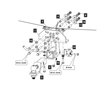 Фаркоп TowRus для Haval H5 2023- Арт. 289253 289253 в 