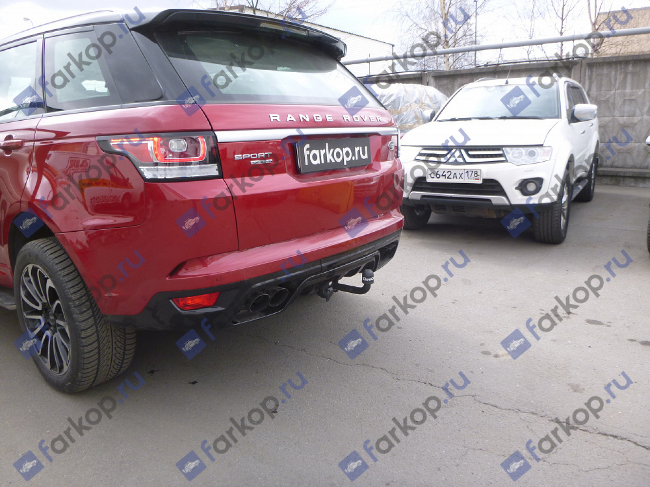 Фаркоп Aragon для Land Rover Range Rover Sport 2013-2022, (кроме SVR, вкл. PHEV) Арт. E3504FA E3504FA в 