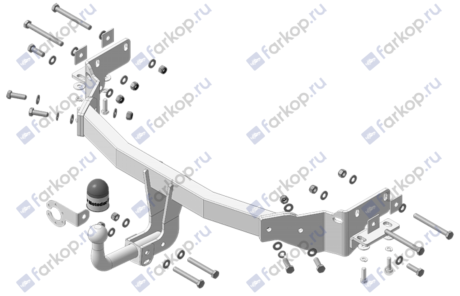 Фаркоп Motodor для Kia Sorento 2012-2021 90920-A в 