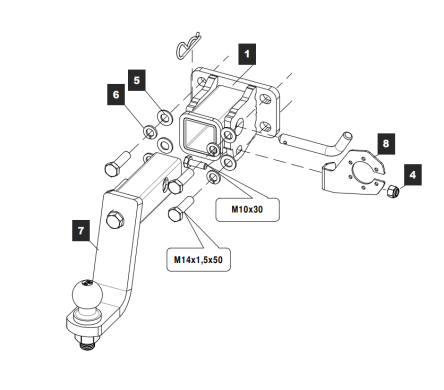 Фаркоп TowRus для Haval H5 2023- (авто для рынка РФ) 289236 в 