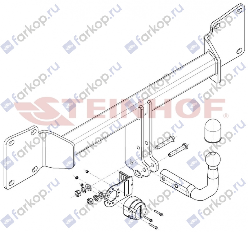 Фаркоп Steinhof для Jaguar XF 2015- J-010 в 