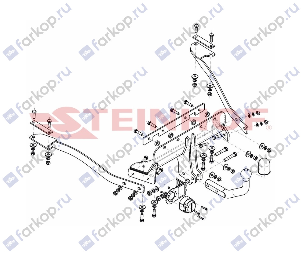 Фаркоп Steinhof для BMW 7 серия 1994-2001 B-049 в 