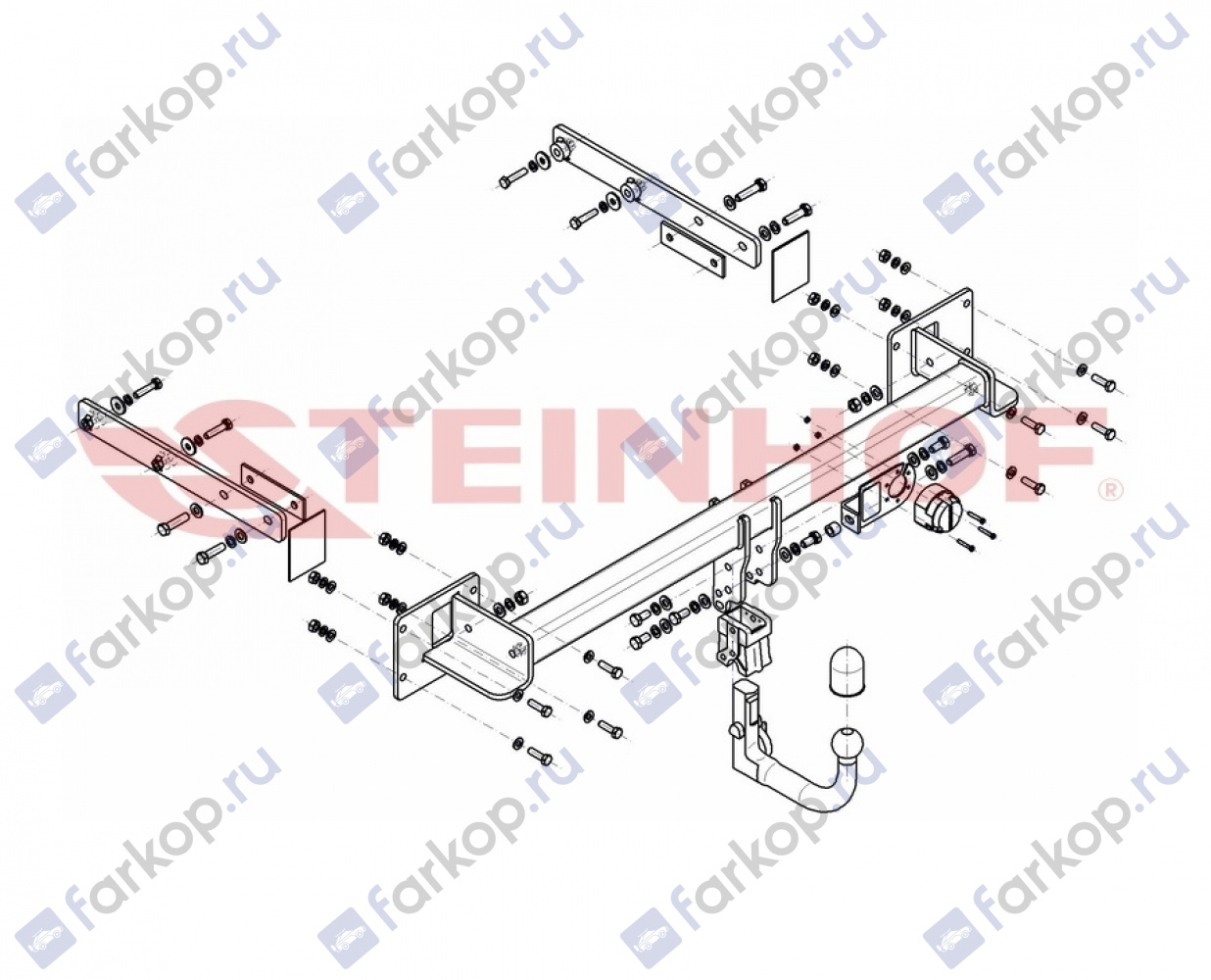 Фаркоп Steinhof для Mercedes R-Class (W251) 2006-2017 Арт. M-147 M-147 в 