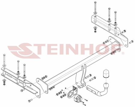 Фаркоп Steinhof для Audi A6 Allroad 2000-2005 Арт. A-055 A-055 в 