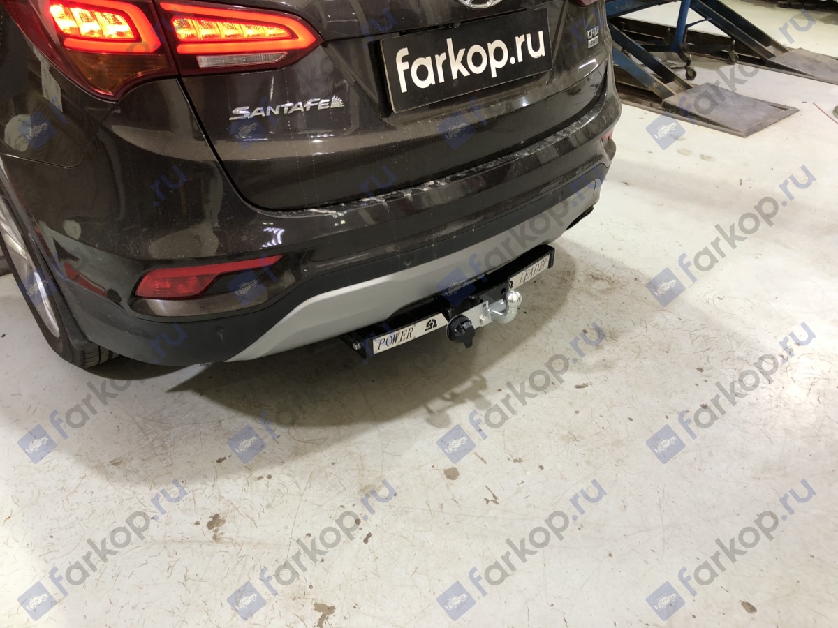 Фаркоп Лидер Плюс для Hyundai Santa Fe 2012-2018 H224-F(N) в 