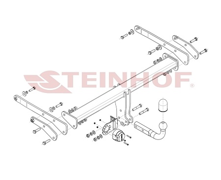 Фаркоп Steinhof для Audi Q5 2017- Арт. A-111 A-111 в 