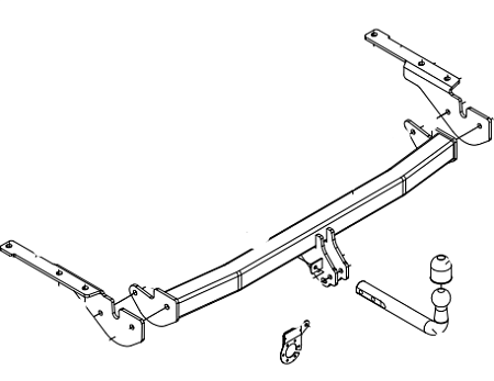 Фаркоп Auto-Hak для Toyota RAV4 (5 дв. с запаской) 2005-2013 Арт. O 67 O 67 в 