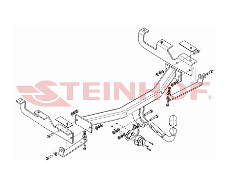 Фаркоп Steinhof для Jeep Grand Cherokee 1999-2005 Арт. J-060 J-060 в 