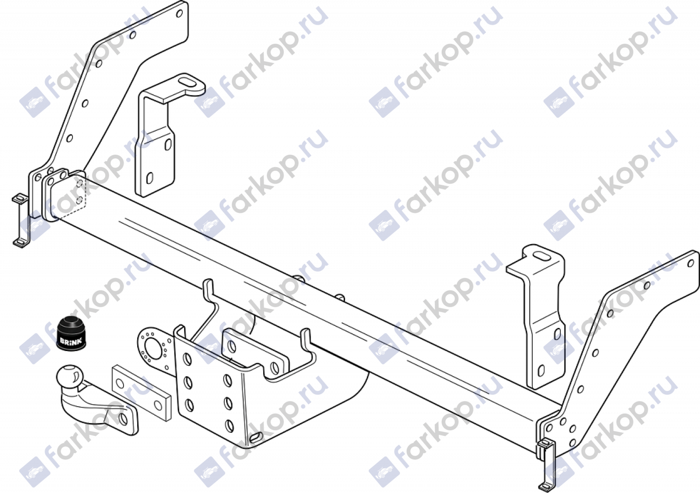 Фаркоп Brink для Mazda B2500 1999-2006 482600 в 