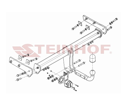 Фаркоп Steinhof для Volvo XC70 2007-2016 Арт. V-294 V-294 в 