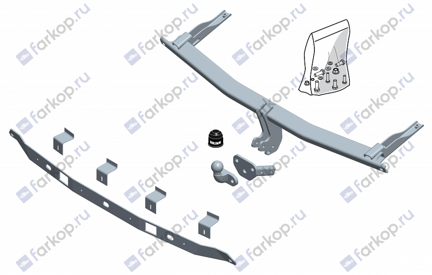 Фаркоп Brink для Volkswagen Caddy 2004-2020 Арт. 577200 577200 в 