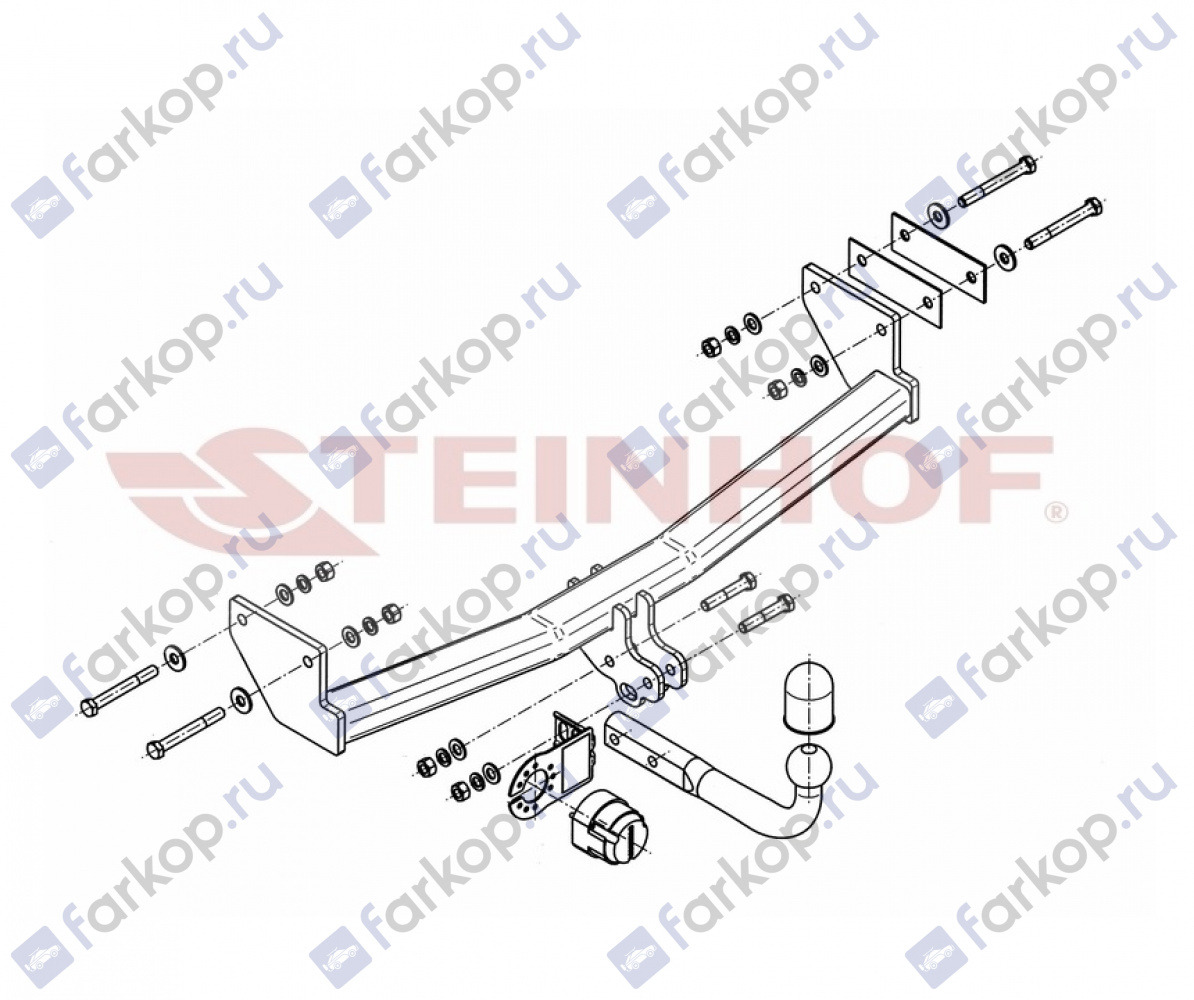 Фаркоп Steinhof для Jeep Patriot 2007-2011 J-058 в 