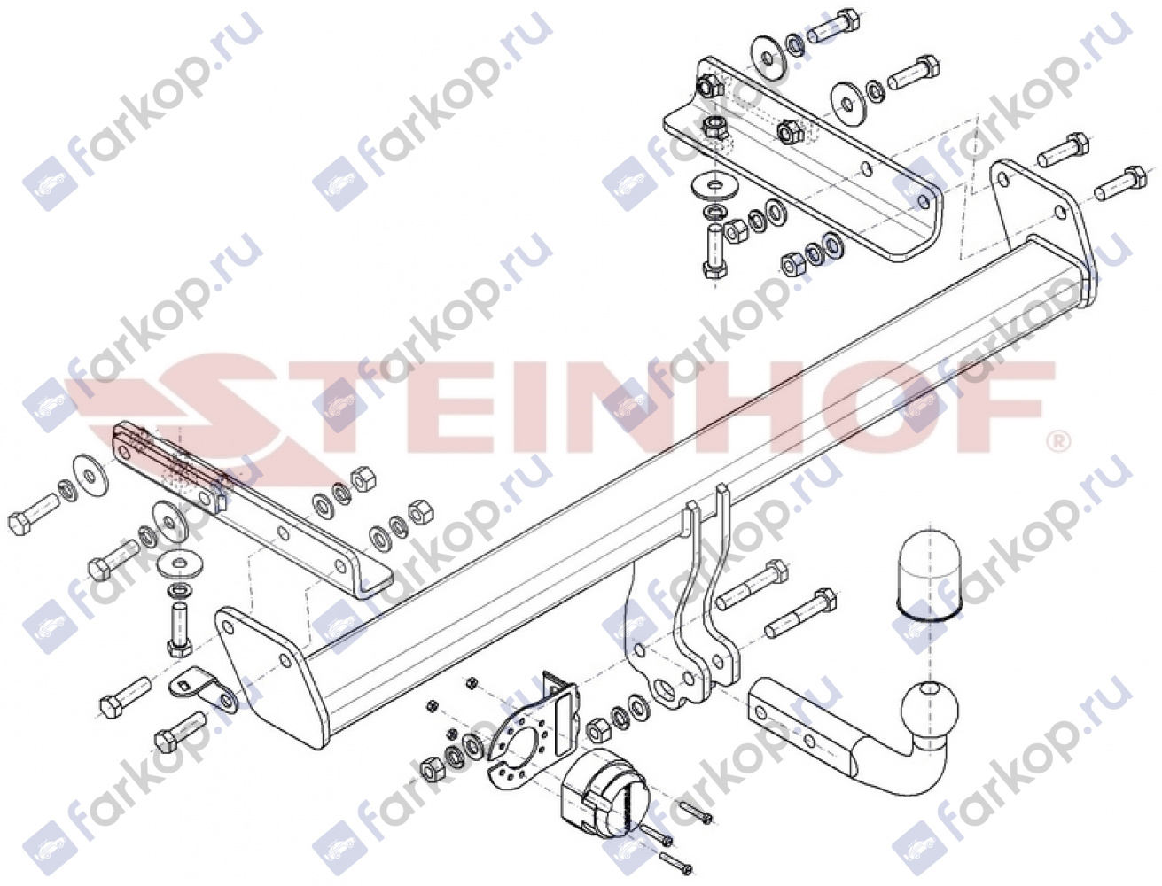 Фаркоп Steinhof для Subaru Outback 2020- Арт. S-435 S-435 в 