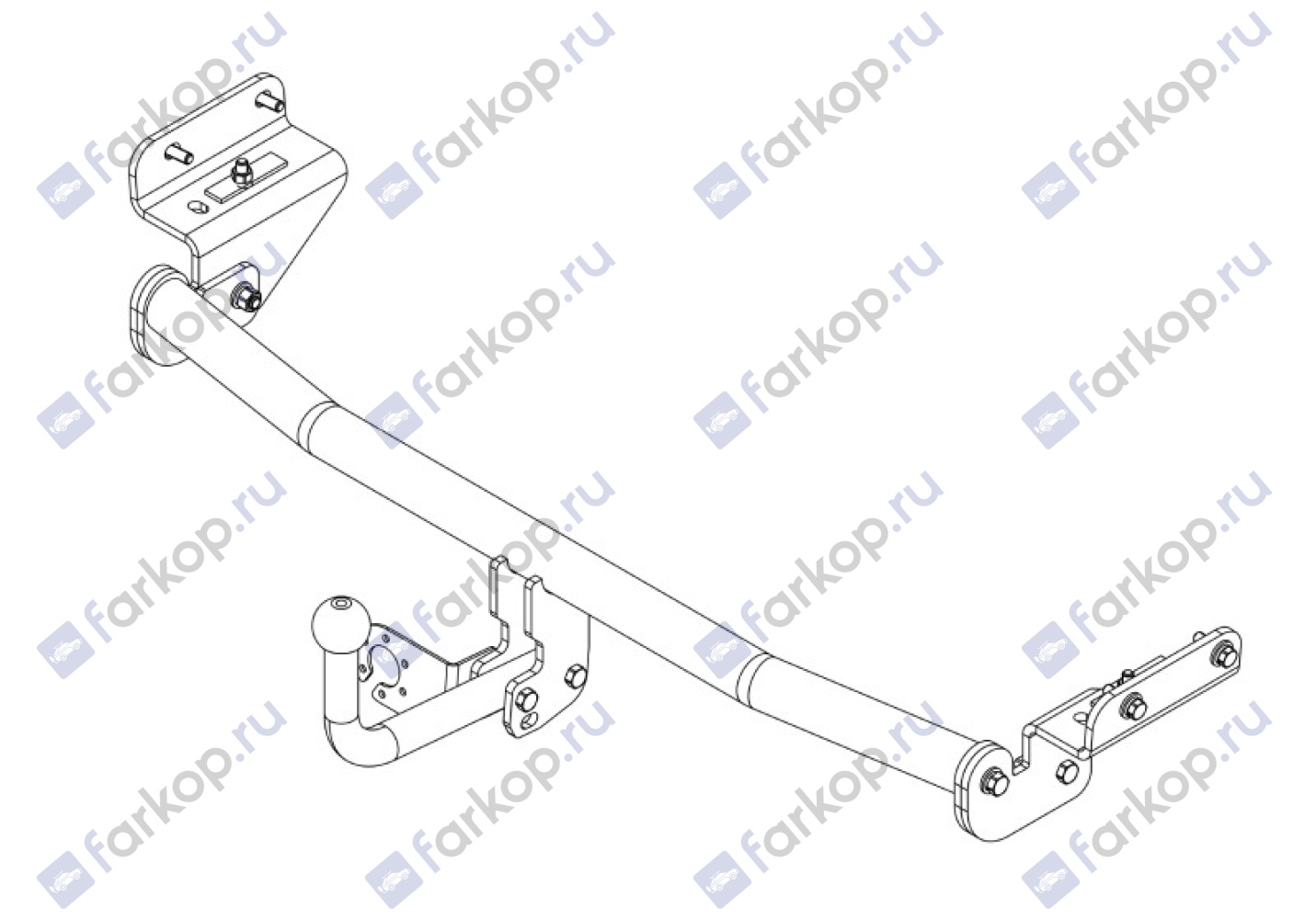 Фаркоп AvtoS для Hyundai Solaris (седан,хетчбек) 2010-2016  HY 32 в 