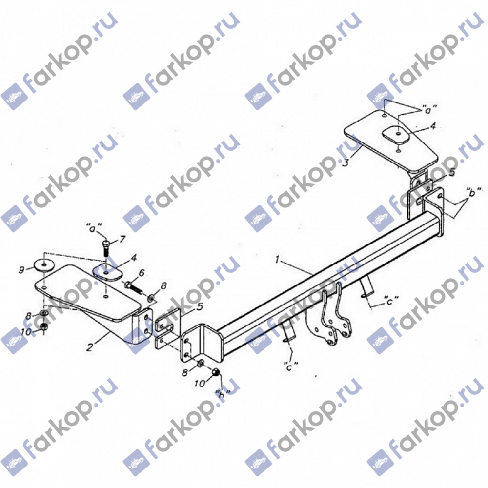 Фаркоп Oris для Chevrolet Aveo (седан) 2002-2006 Арт. 5222-A 5222-A в 