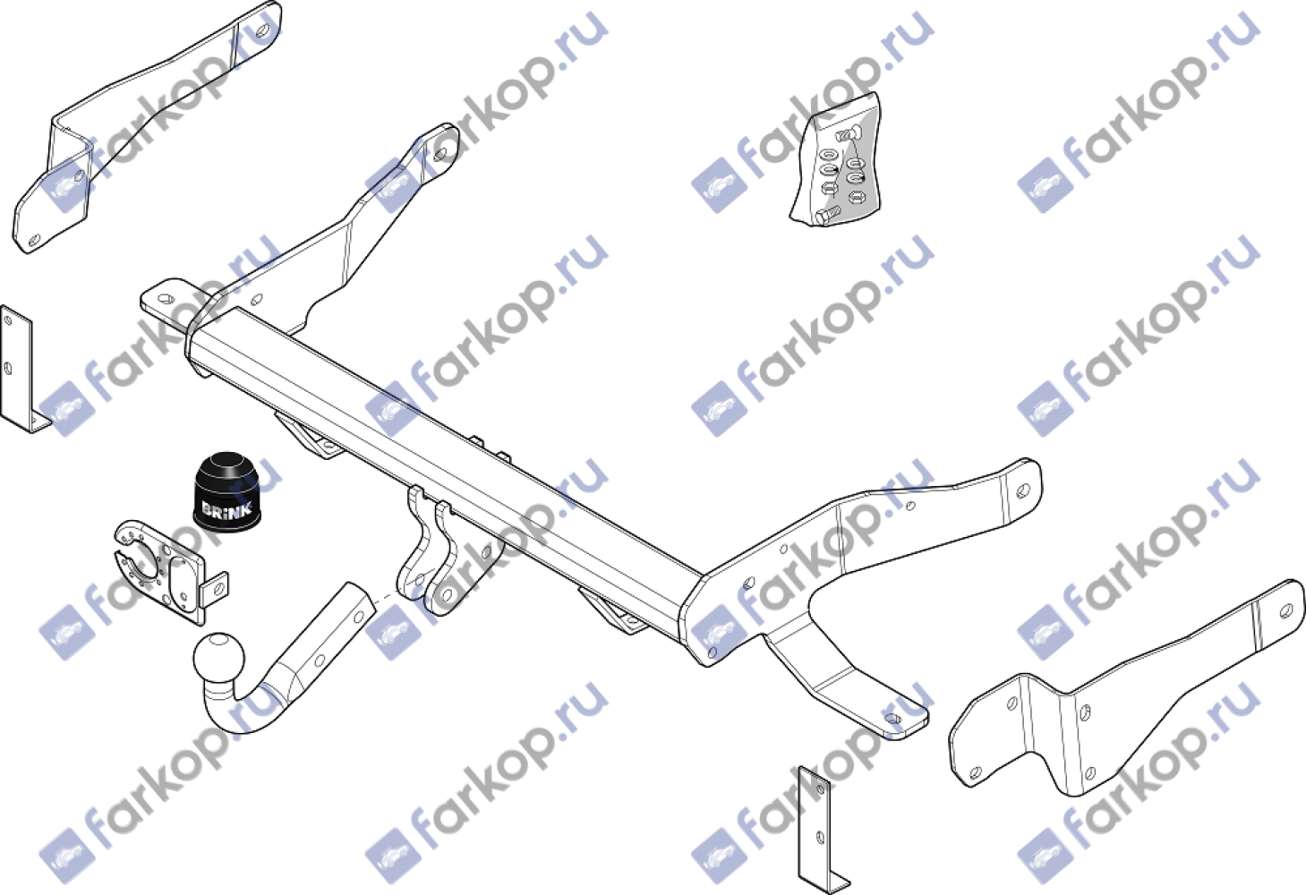 Фаркоп Brink для Chevrolet Captiva 2006-2013 Арт. 461800 461800 в 