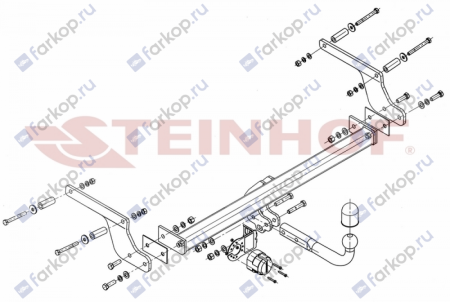 Фаркоп Steinhof для Renault Duster 2010-2015 Арт. D-012 D-012 в 