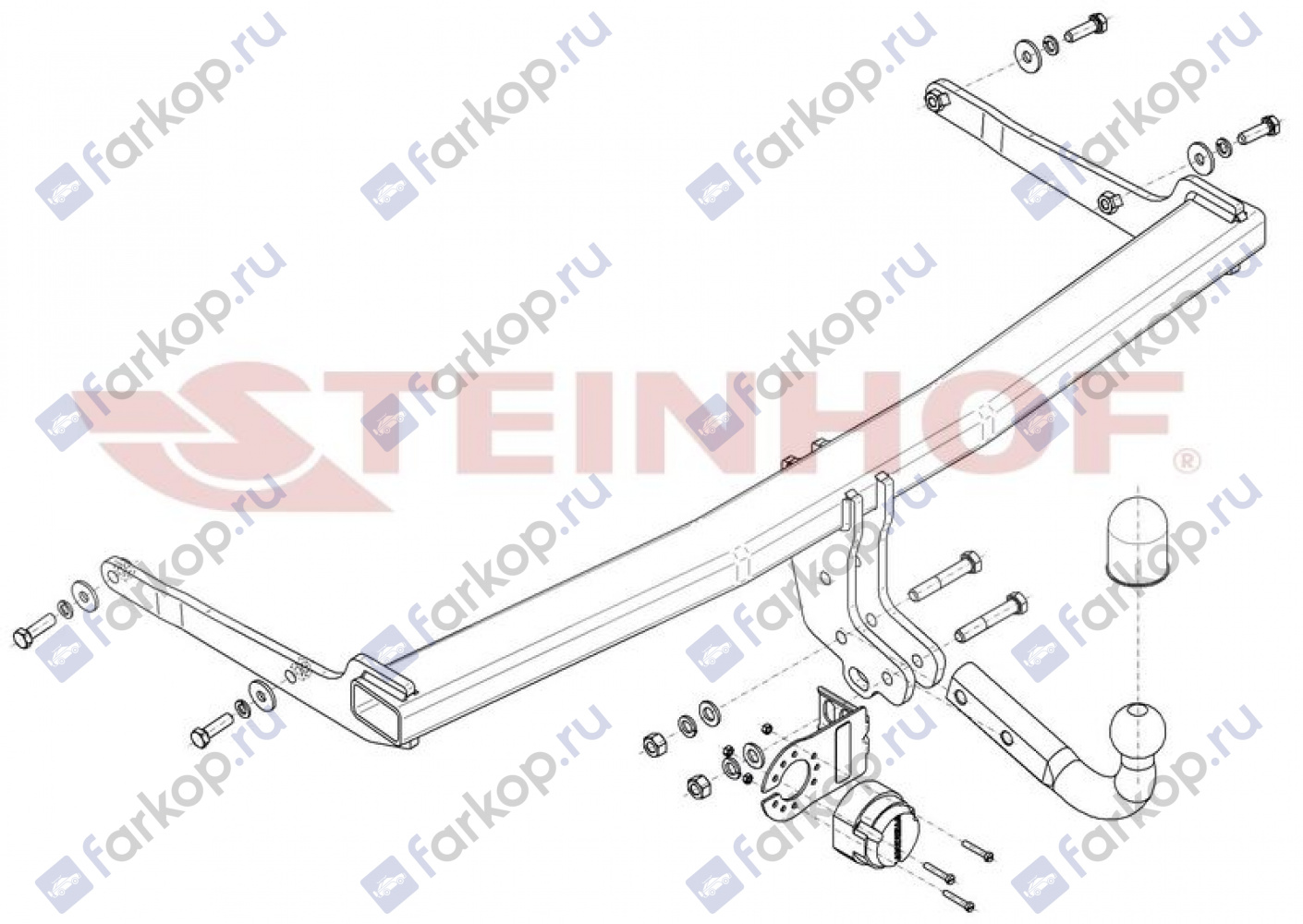 Фаркоп Steinhof для Skoda Karoq 2017- Арт. S-293 S-293 в 