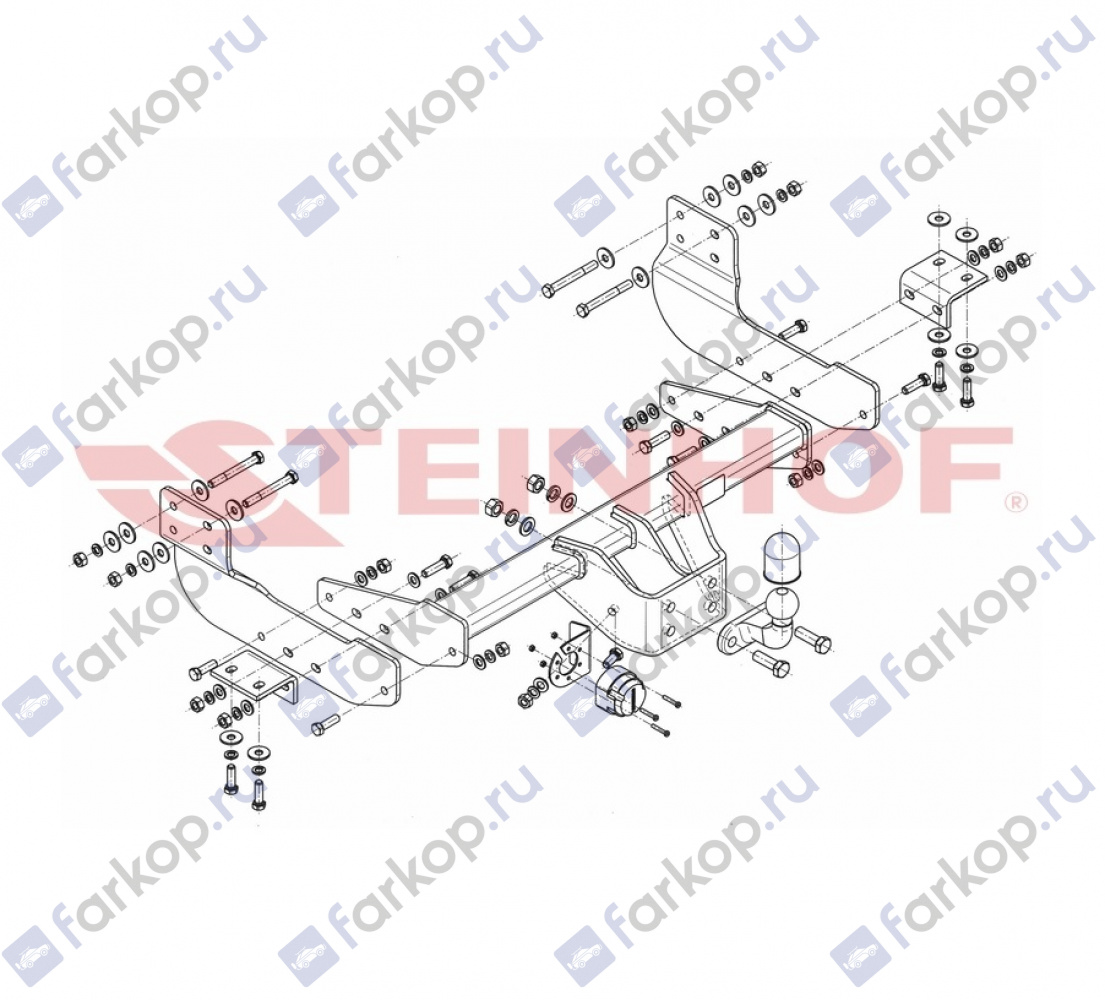 Фаркоп Steinhof для Ford Transit 2014- Арт. F-304 F-304 в 