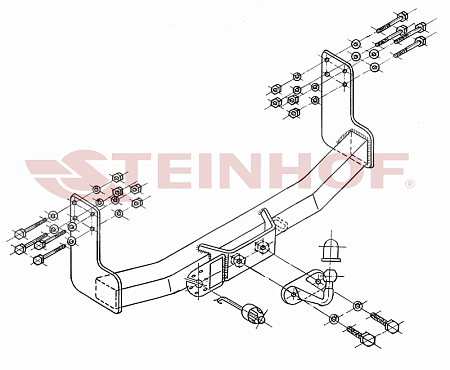 Фаркоп Steinhof для Mercedes Sprinter 1995-2006 M-221 в 