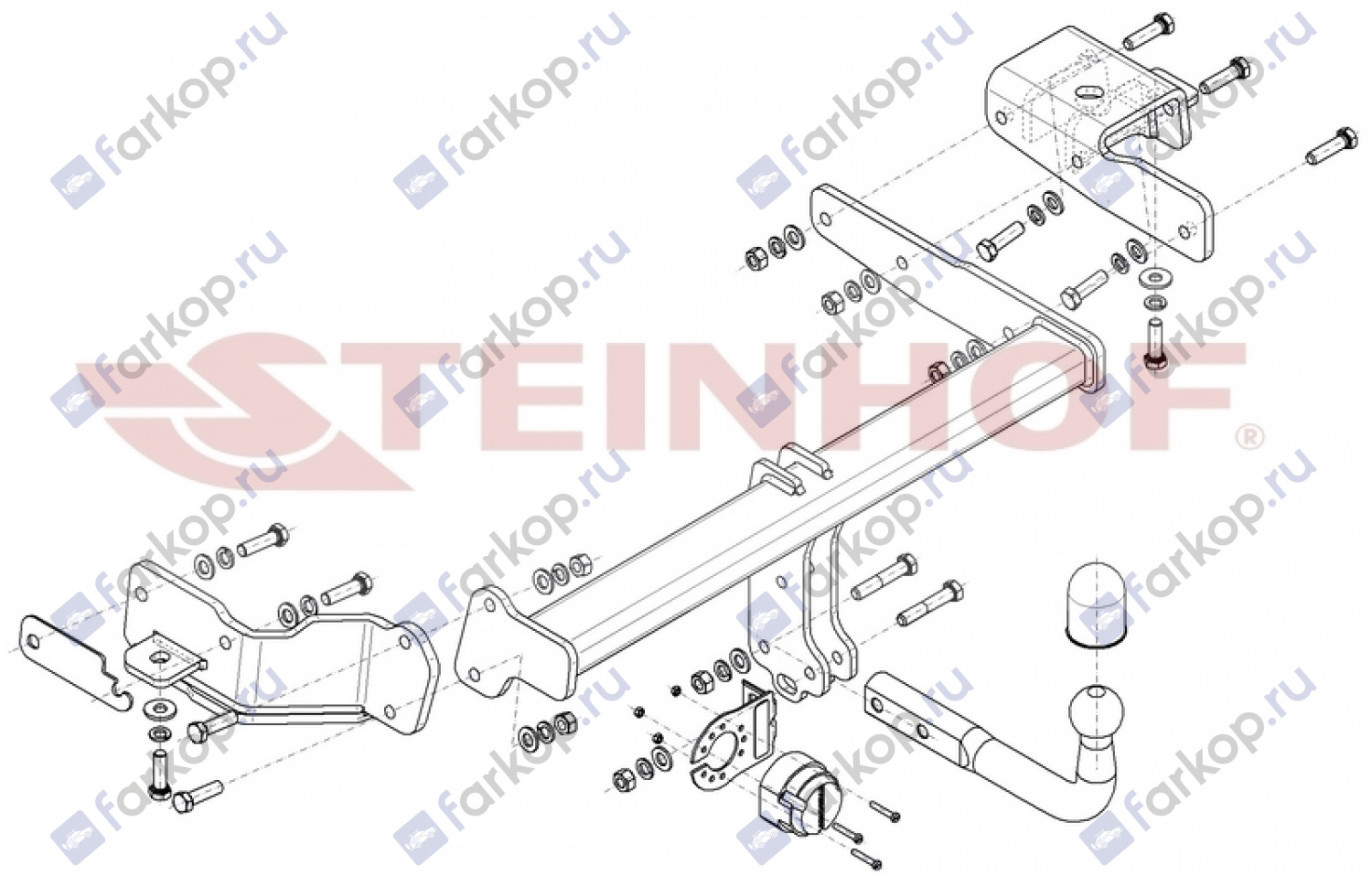 Фаркоп Steinhof для Kia Sorento 2020- Арт. K-091 K-091 в 