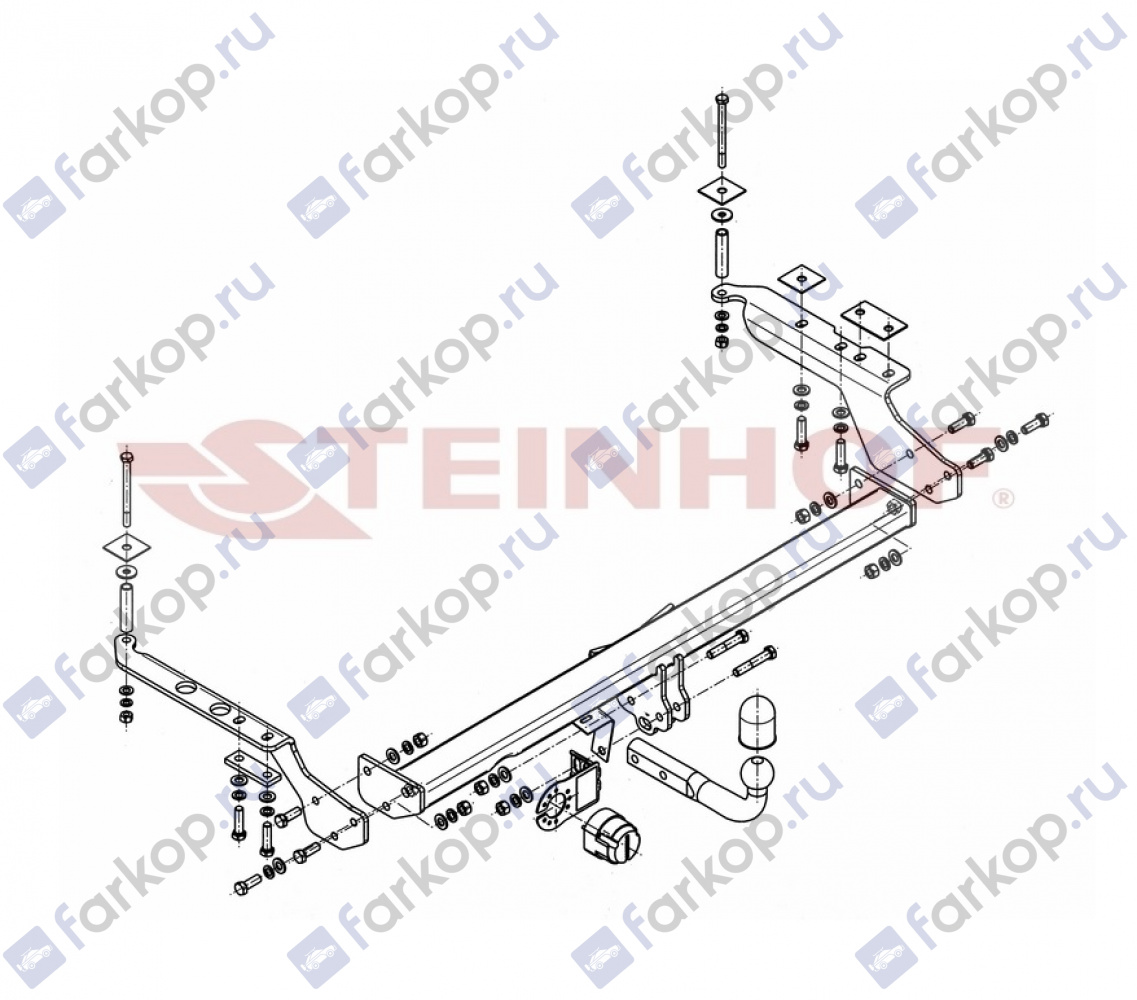 Фаркоп Steinhof для Subaru Forester 2002-2008 S-360 в 