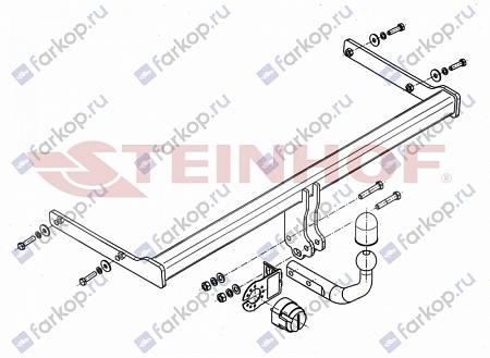 Фаркоп Steinhof для Skoda Rapid (5D) 2012-2020 S-310 в 