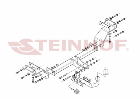 Фаркоп Steinhof для Kia Ceed (универсал) 2007-2012 Арт. K-003 K-003 в 