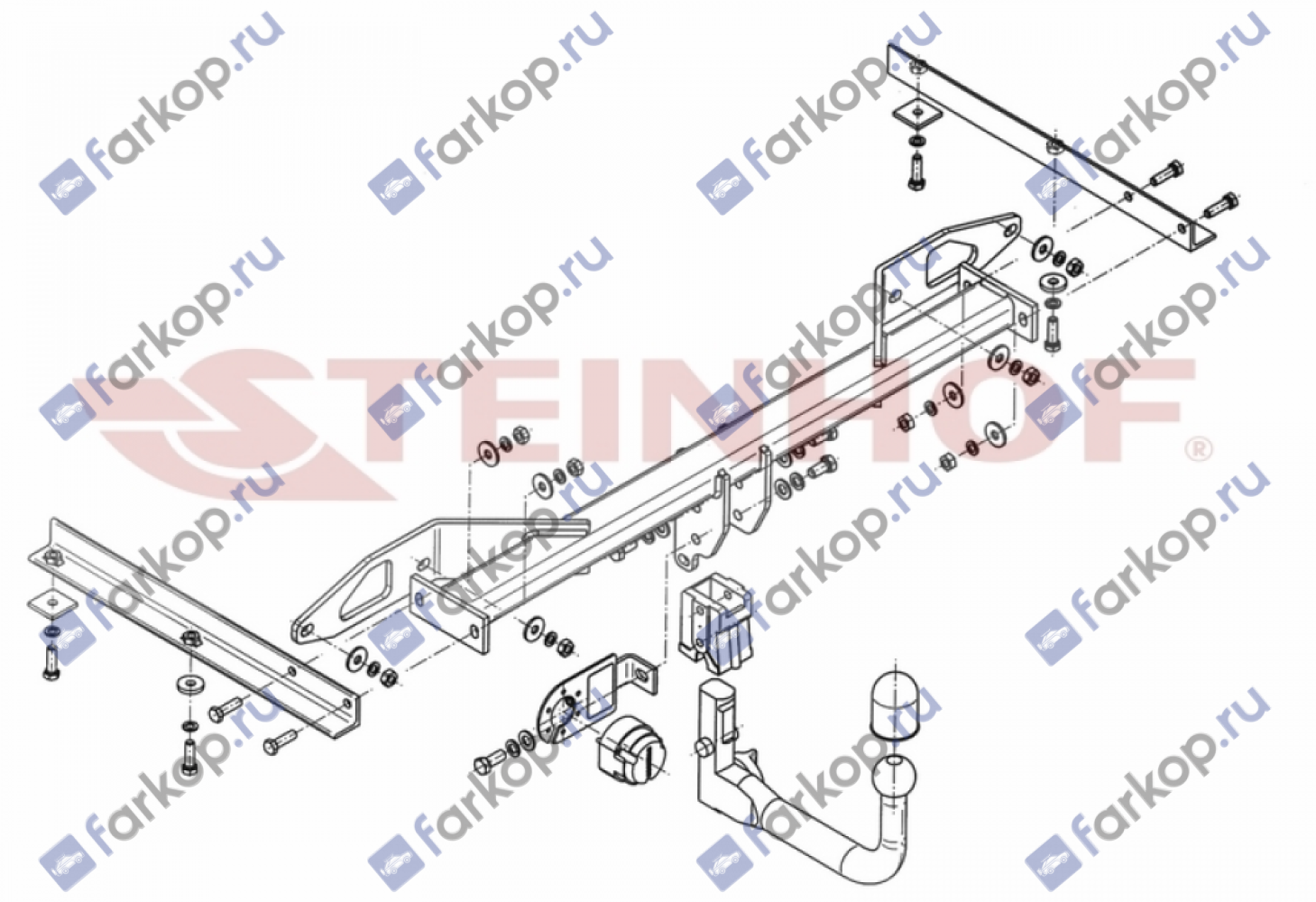 Фаркоп Steinhof для Chevrolet Cruze (kombi) 2012-2015 Арт. C-265 C-265 в 