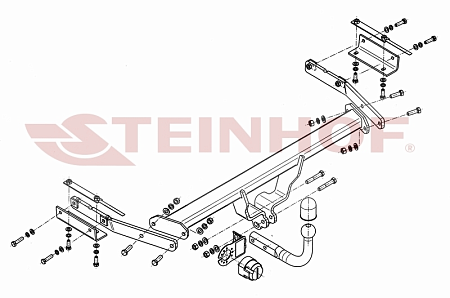 Фаркоп Steinhof для Nissan Juke (2WD) 2010- Арт. N-020 N-020 в 